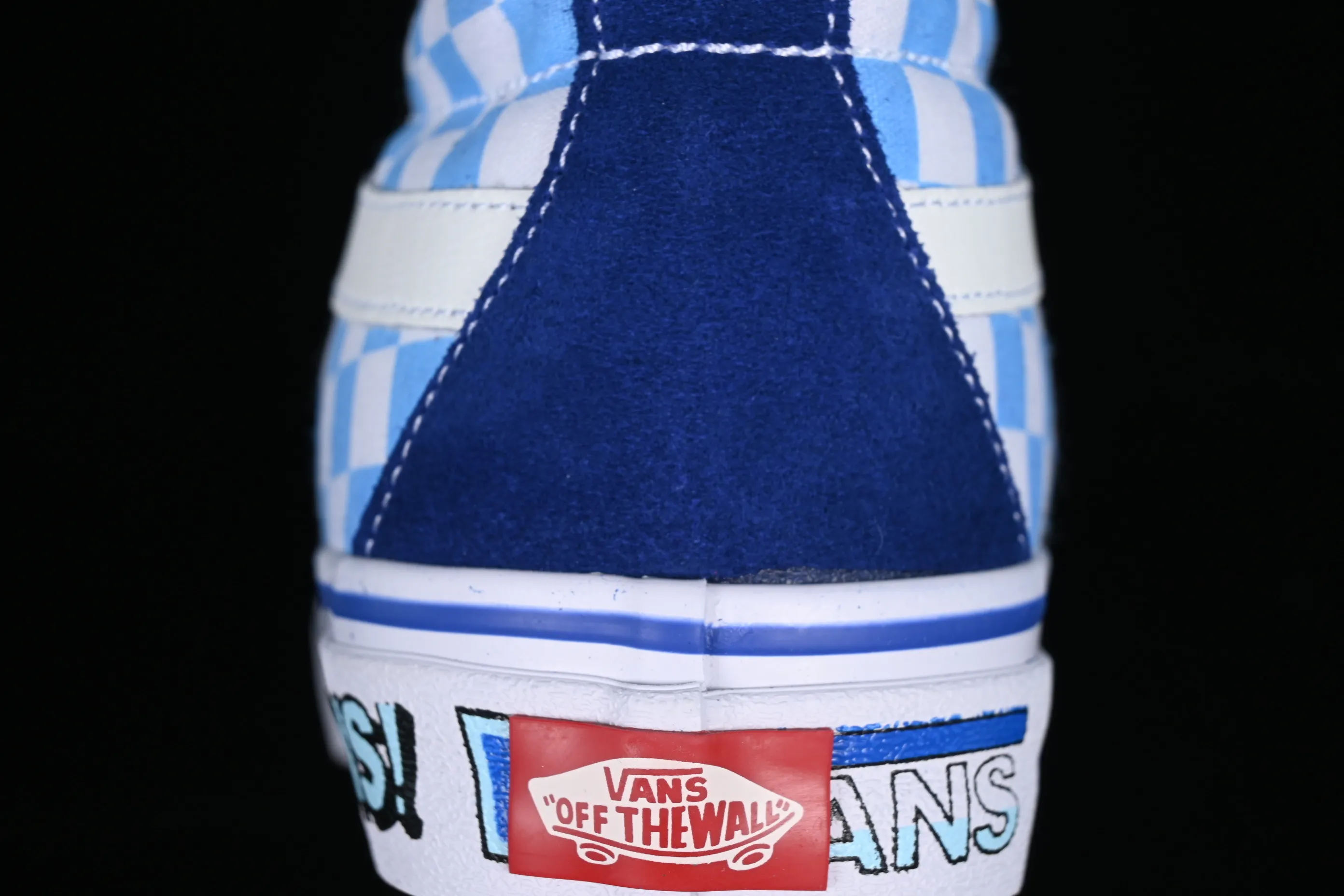 All categories Vans Vans series Vans Hi Vans high-top Vans Sk8-Hi 38 DX Vans official blue checkerboard casual canvas shoes VN0A5KRIA5I